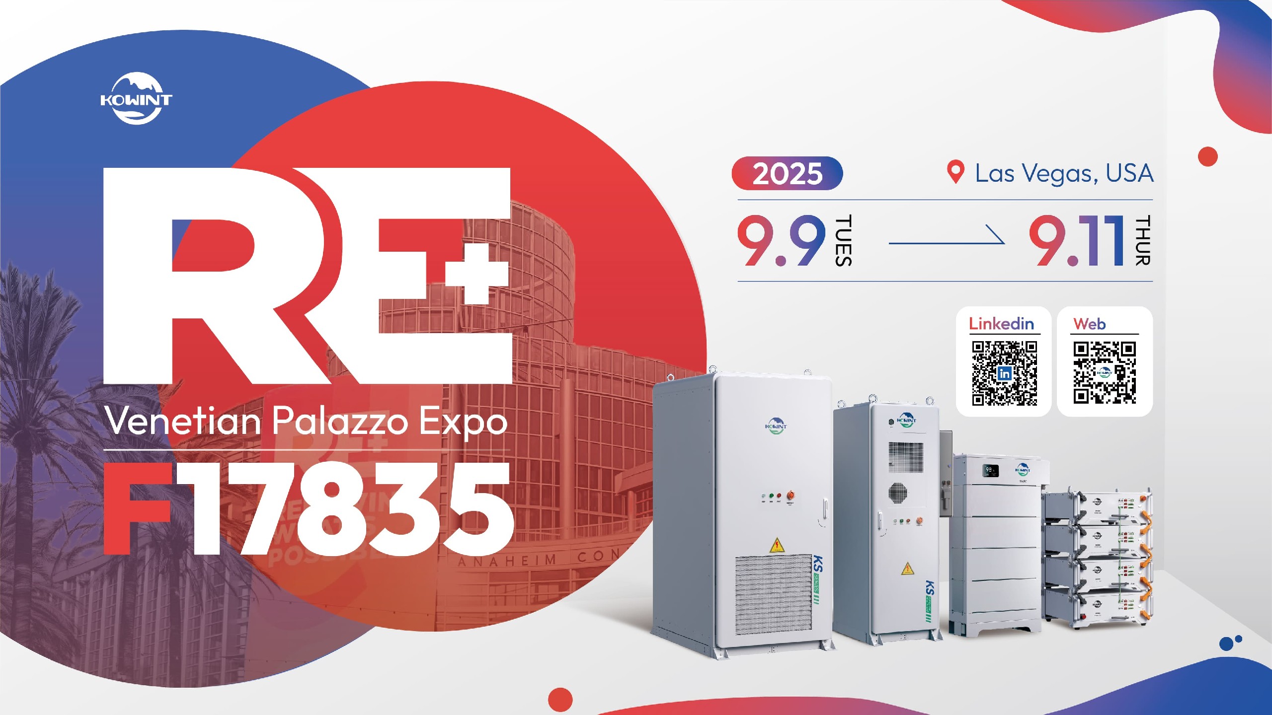 Meet KOWINT ENERGY at RE+ 2025 in Las Vegas