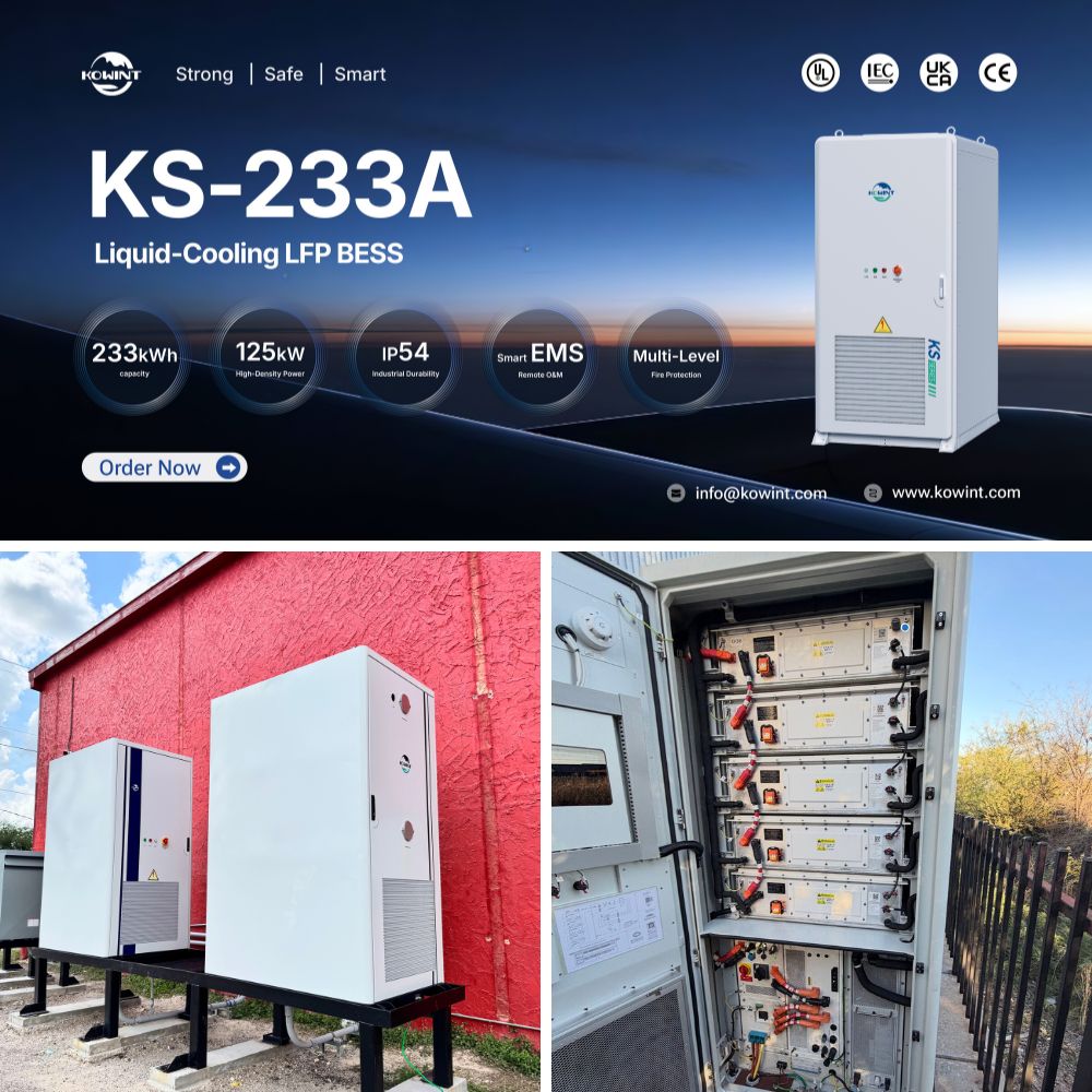 KS-233A BESS deployed for peak shaving and load management. commercial battery energy storage system for peak shaving and electricity cost management