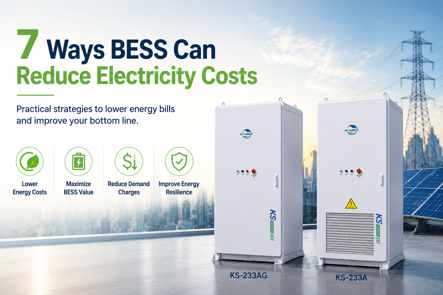 7 Ways BESS Can Reduce Electricity Costs