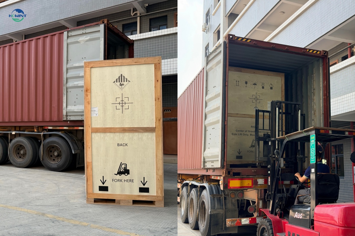 KS-233A battery energy storage systems being prepared for shipment to the United States.